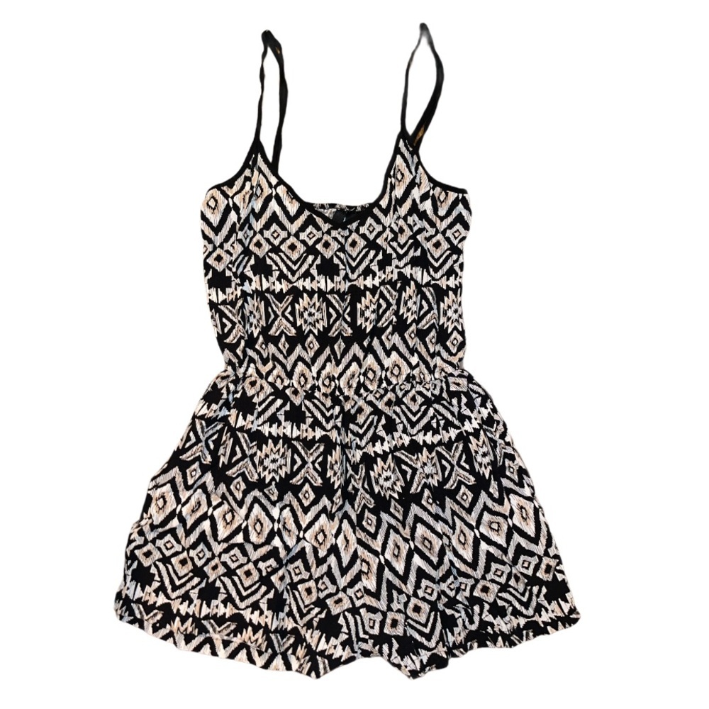 Geometric Aztec Tribal Print Mini Romper